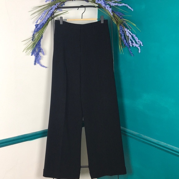 Ann Taylor Pants - Ann Taylor wide leg high waist pinstriped …